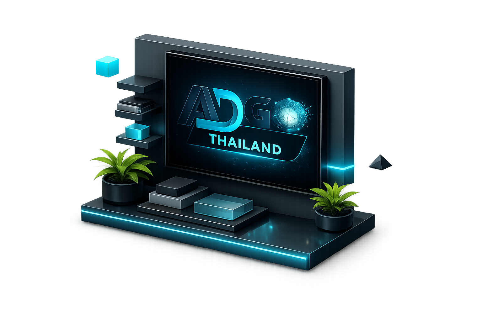 เครือข่ายจอดิจิทัล — ตัวอย่างการแสดงผลจริง